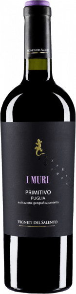 Вино Vigneti del Salento, "I Muri" Primitivo, Puglia IGP, 2016