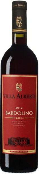 Вино "Villa Alberti" Bardolino DOC, 2012