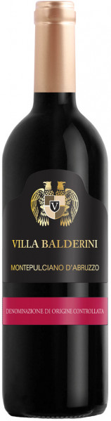 Вино "Villa Balderini" Montepulciano d'Abruzzo DOC, 2018
