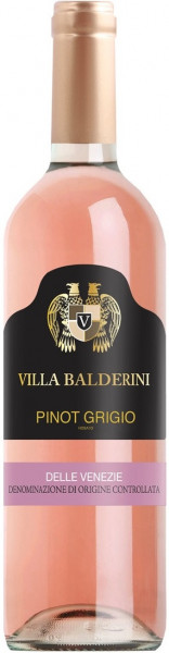 Вино "Villa Balderini" Pinot Grigio Rosato delle Venezie DOC, 2018