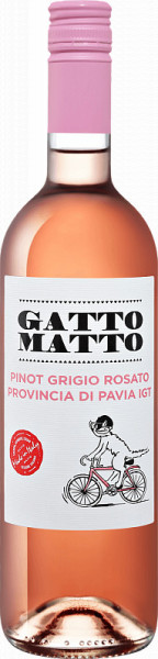 Вино Villa degli Olmi, "Gatto Matto" Pinot Grigio Rosato, Provincia di Pavia IGT, 2019