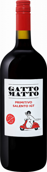 Вино Villa degli Olmi, "Gatto Matto" Primitivo, Salento IGT, 2017, 1.5 л
