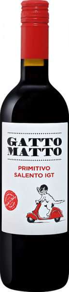 Вино Villa degli Olmi, "Gatto Matto" Primitivo, Salento IGT, 2021