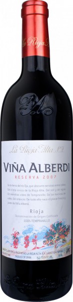 Вино "Vina Alberdi" Reserva, La Rioja Alta, 2007