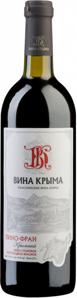 Вино "Вина Крыма", Пино-Фран Крымский