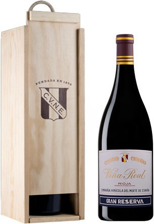Вино Vina Real, Gran Reserva, 2013, wooden box, 1.5 л