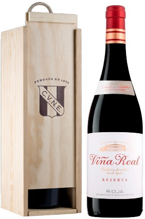 Вино Vina Real, Reserva, 2011, wooden box, 1.5 л