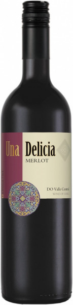 Вино Vinedos Puertas, "Una Delicia" Merlot, Valley Central DO, 2019