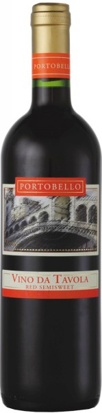 Вино Vinispa, "Portobello" Red Semisweet VdT