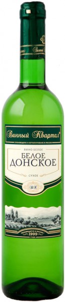 Вино "Vinnyi Kvartal" Beloe Donskoe, 2013, 0.7 л