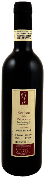 Вино Viviani, Recioto della Valpolicella Classico DOC, 2004, 0.5 л