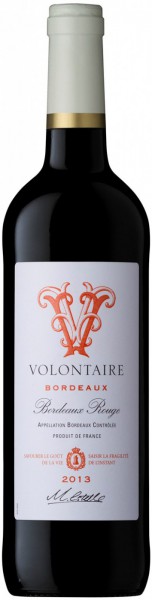 Вино "Volontaire" Rouge, Bordeaux AOC, 2013