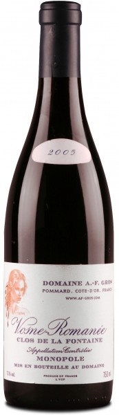Вино Vosne-Romanee Clos de La Fontaine, A.O.C 2005