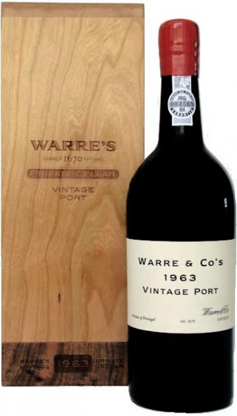 Вино "Warre’s" Vintage Port, 1963, wooden box