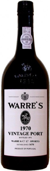 Вино Warre’s Vintage Port 1970