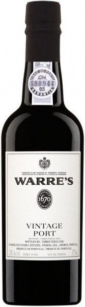 Вино Warre’s Vintage Port 2011, 0.375 л