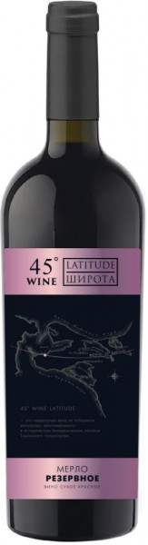 Вино "Wine Latitude 45" Merlot