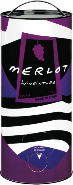 Вино Wineintube, Merlot, 3 л