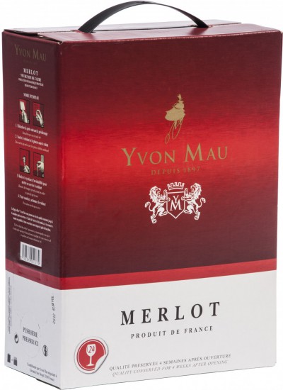 Вино Yvon Mau, Merlot, 5 л