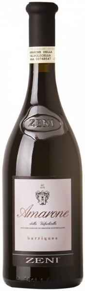 Вино Zeni, Amarone della Valpolicella DOC "Barriques", 2009