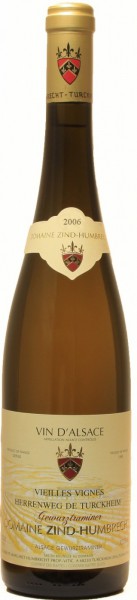 Вино Zind-Humbrecht, Gewurztraminer "Herrenweg de Turckheim" Vieilles Vignes, Alsace AOC, 2006