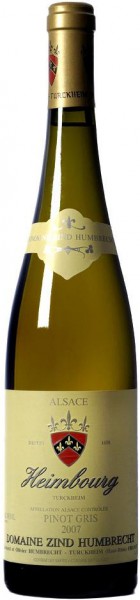 Вино Zind-Humbrecht, Pinot Gris "Heimbourg" AOC, 2007