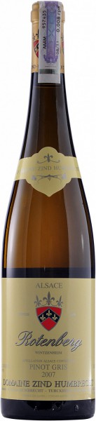 Вино Zind-Humbrecht, Pinot Gris "Rotenberg", Alsace AOC, 2009