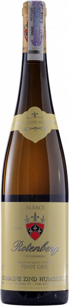 Вино Zind-Humbrecht, Pinot Gris "Rotenberg", Alsace AOC, 2011