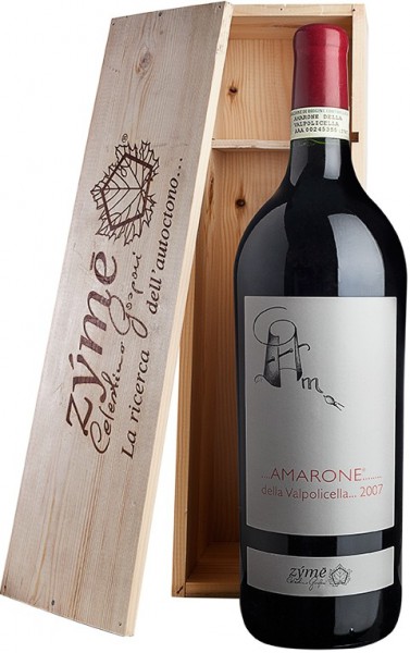 Вино Zyme, Amarone della Valpolicella Classico DOC, 2007, wooden box, 1.5 л
