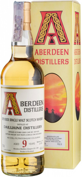Виски "Aberdeen Distillers" Dailuaine 9 Years Old, 2009, gift box, 0.7 л