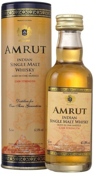 Виски "Amrut" Cask Strength, in tube, 50 мл