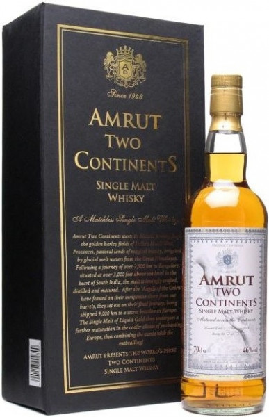 Виски Amrut, "Two Continents", gift box, 0.7 л
