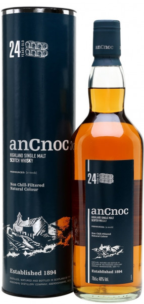 Виски "An Cnoc" 24 Years Old, in tube, 0.7 л