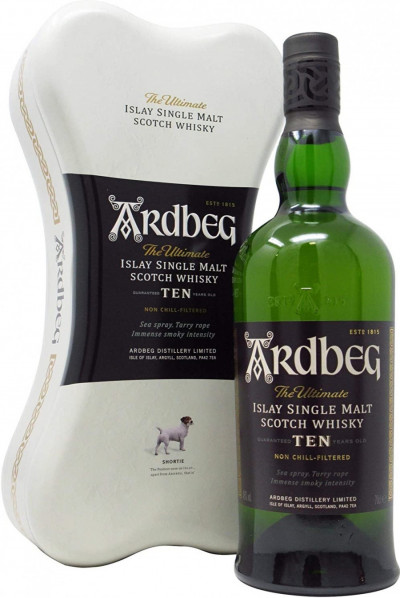 Виски "Ardbeg" 10 YO, Edition "Old Ardbone", metal box, 0.7 л