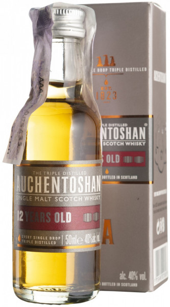 Виски "Auchentoshan" 12 Years Old, gift box, 0.05 л