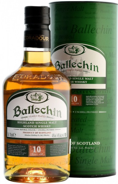 Виски "Ballechin" 10 Years Old, in tube, 0.7 л
