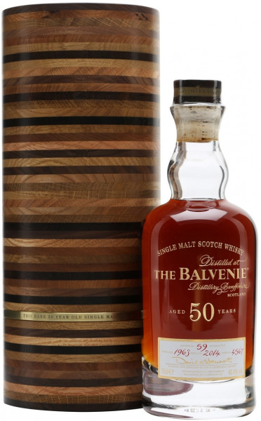 Виски "Balvenie" 50 Years Old (45,4%), in tube, 0.7 л