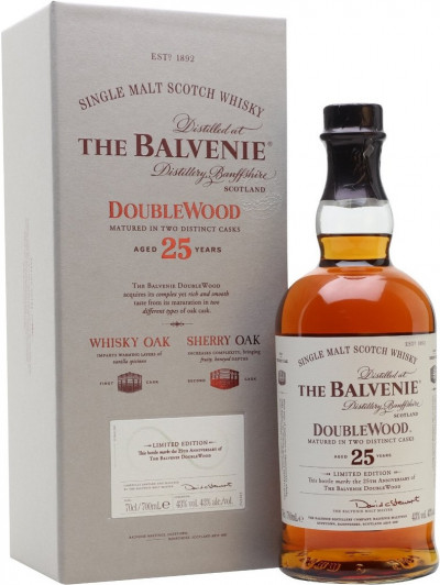 Виски "Balvenie" DoubleWood 25 Years Old, gift box, 0.7 л