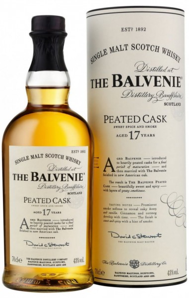 Виски "Balvenie" Peated Cask, 17 Years Old, gift tube, 0.7 л