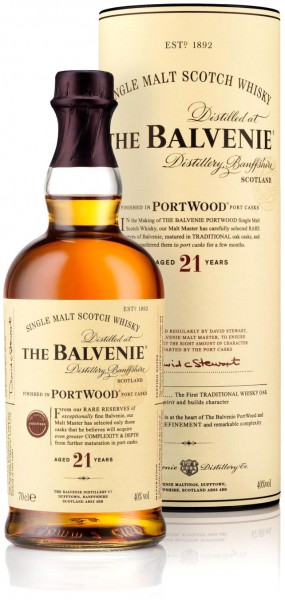 Виски Balvenie PortWood 21 Years Old, gift tube, 0.7 л
