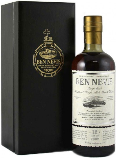 Виски "Ben Nevis" 12 Years Old, wooden box, 0.7 л