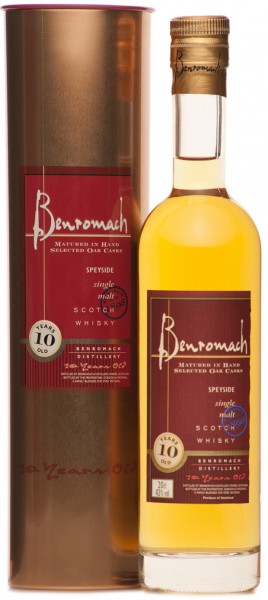 Виски "Benromach" 10 Years Old, in tube, 0.2 л