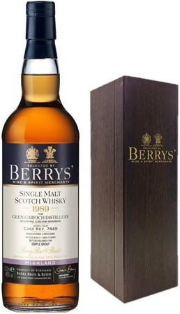 Виски Berrys Glen Garioch 1989, wooden box, 0.75 л