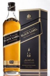 Виски Black Label, with metal box, 1 л