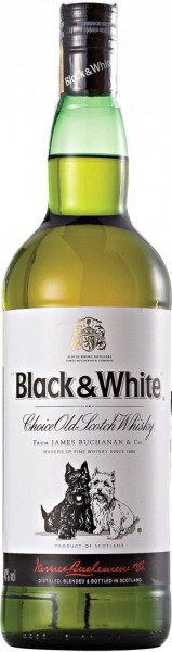 Виски "Black & White", 0.375 л