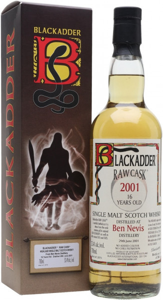 Виски Blackadder, "Raw Cask" Ben Nevis 16 Years Old, 2001, gift box, 0.7 л