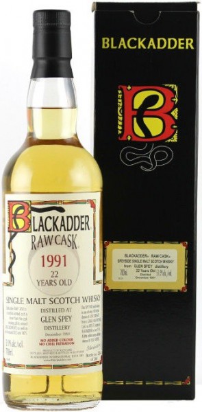 Виски Blackadder, "Raw Cask" Glen Spey 22 Years Old, 1991, gift box, 0.7 л