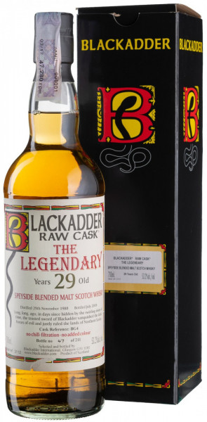 Виски Blackadder, "Raw Cask" The Legendary 29 Years Old, gift box, 0.7 л