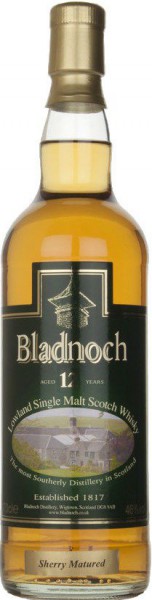 Виски "Bladnoch" 12 years old, Sherry Cask Matured, 0.7 л