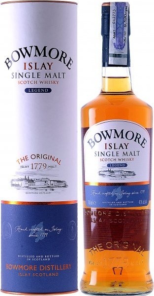 Виски Bowmore, "Legend" Islay Single Malt, gift tube, 0.7 л